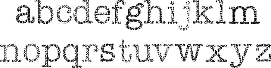 Patterned alphabet